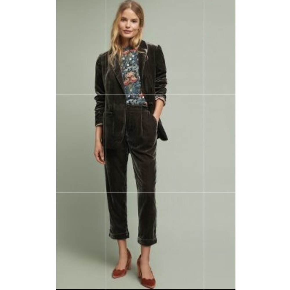 Anthropologie Ett:twa Cigarette Cuffed Ankle Pants